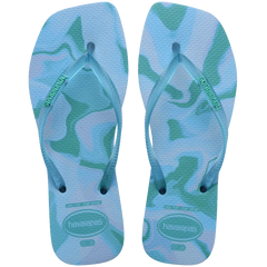 Women's Slim Square Jelly Flip Flops