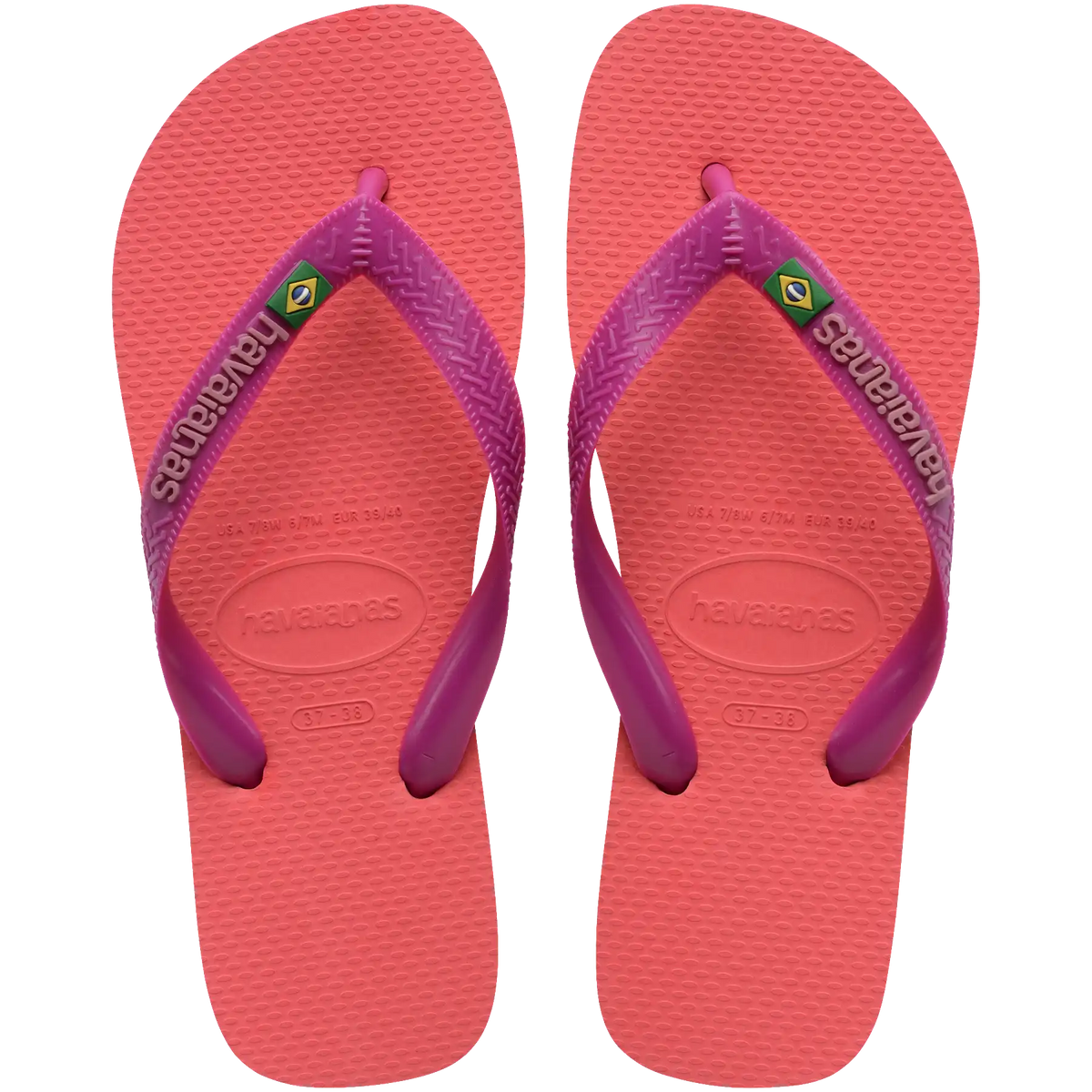 Women's Brazil Logo Flip Flops